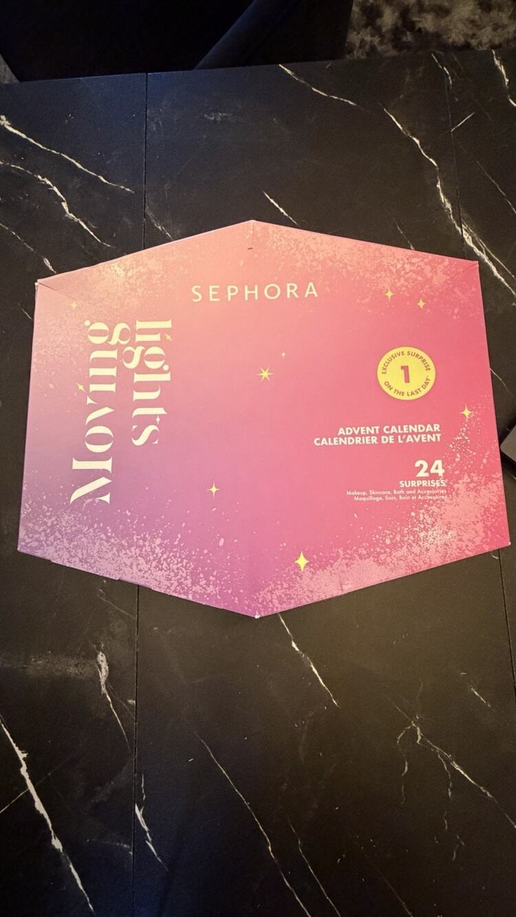 Sephora Collection Moving Lights Advent Calendar, 24 Surprises, Purple/Pink
